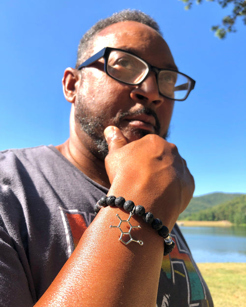 Caffeine Molecule Bracelet