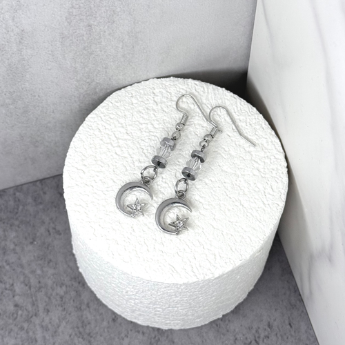 Moon & Star Earrings