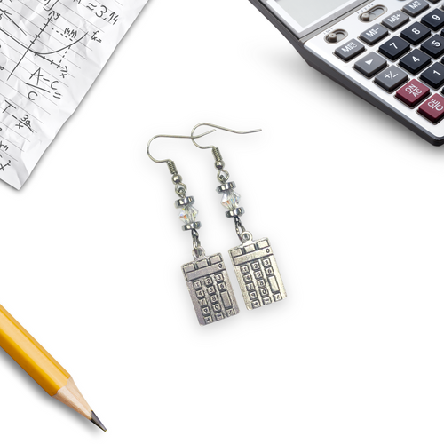 Calculator Earrings