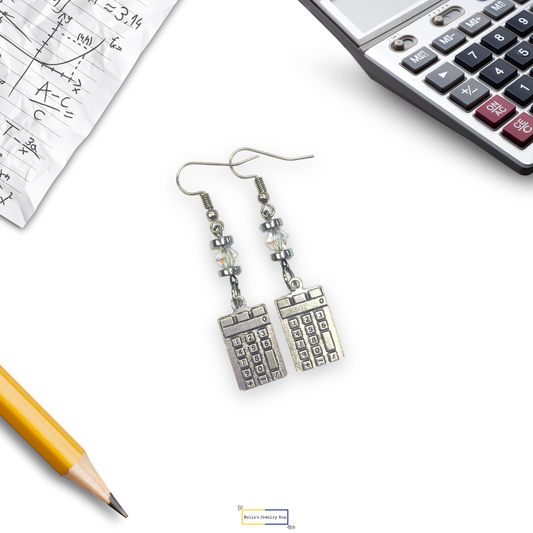 Calculator Earrings