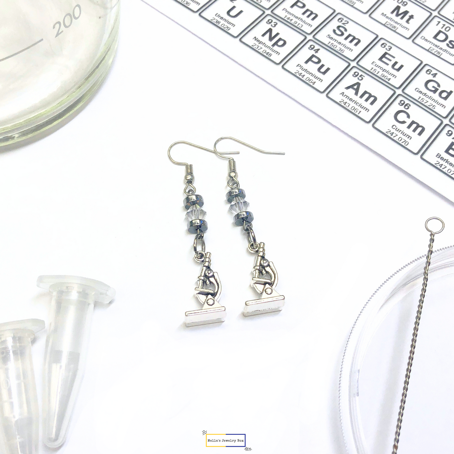 Microscope Earrings