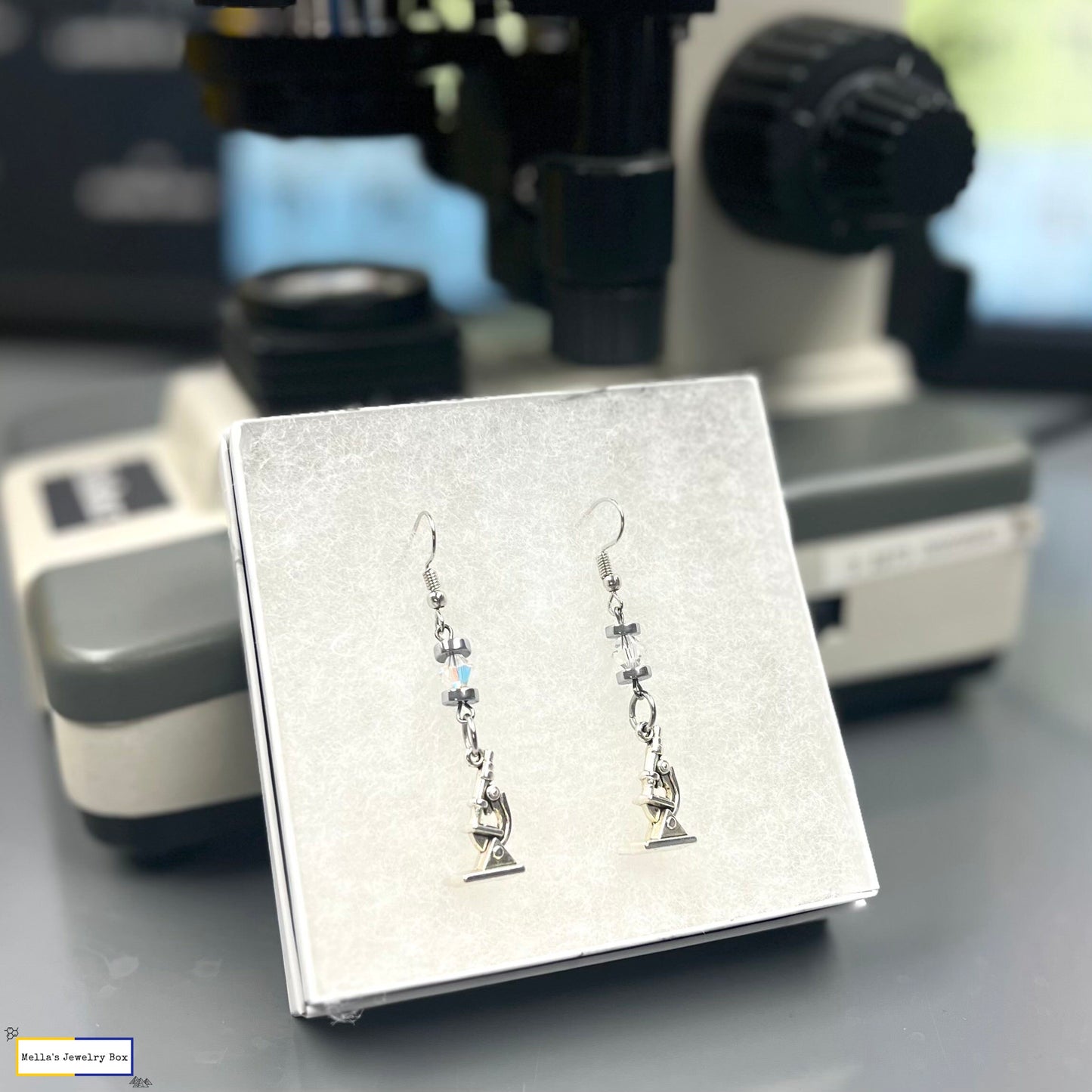 Microscope Earrings