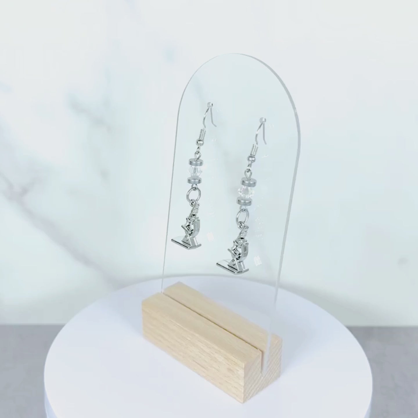 Microscope Earrings