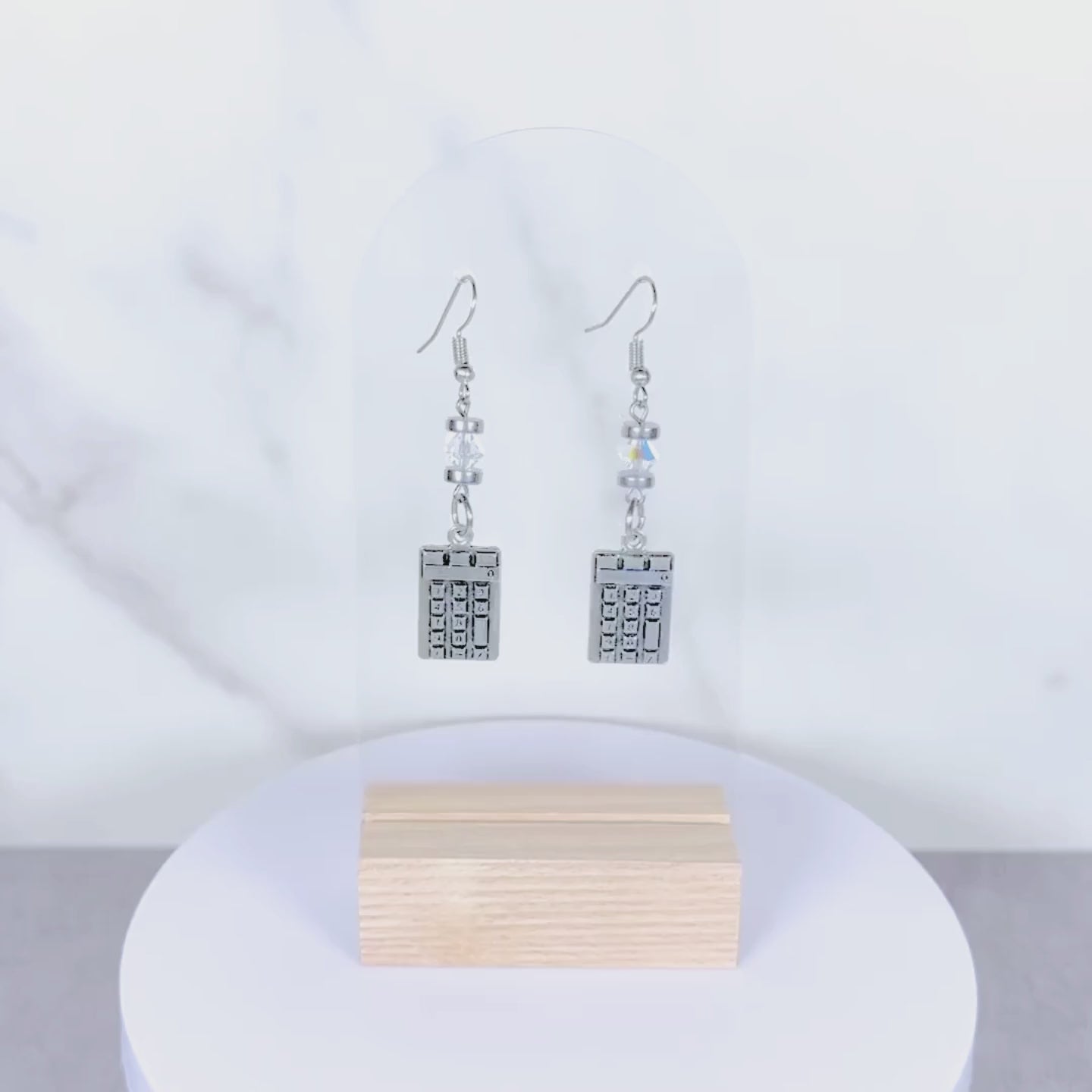 Calculator Earrings