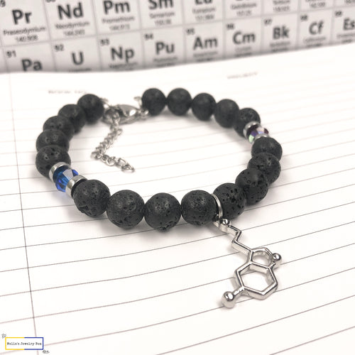 Serotonin Molecule Bracelet